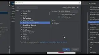 How to use Downloadable Fonts features in Android Studio