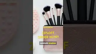 #effectking | Premium Synthetic Brushes for Flawless Foundation, Eyeshadow & Blush+Travel Black Case