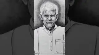 Hyperrealistic portrait of an old man | #artshorts #realisticportraits #hyperrealisticportrait