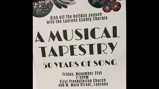 First Pres Laurens, SC Live  354 Stream 11/21/25Laurens County Chorale