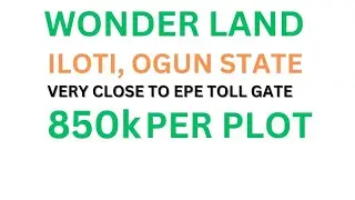 Affordable Land For in Iloti Very Close to Epe Toll Gate #investment