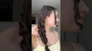 Braid tutorial idea for curly hair ❤️ #hairstyle #hair #haircare