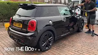 Black Mini CooperS (John Cooper) Full paintwork compound correction