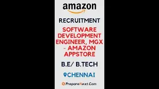 Amazon Recruitment | IT Job | Engineering Job | Chennai