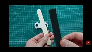HOW TO MAKE A BAT MAN SPINNER WITH ICE CREAM STICK