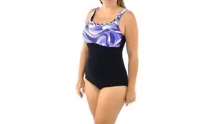 Profile By Gottex Twiggy Plus Size One Piece | SwimOutlet.com