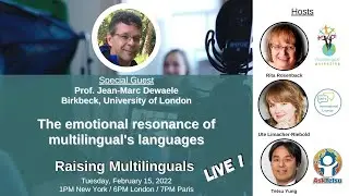 S37: Prof. Jean-Marc Dewaele - The emotional resonance of multilingual languages