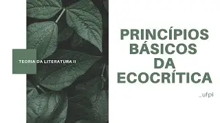 PRINC&Iacute;PIOS B&Aacute;SICOS DA ECOCR&Iacute;TICA