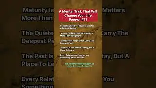 A Mental Trick That Will Change Your Life Forever: A Psychological Insight #11