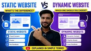 Static Website vs Dynamic Website | Complete Difference Explained in Simple Terms 🔥