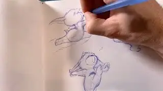 Comment dessiner un personnage cartoon dans diff&eacute;rentes actions ? (live Facebook)