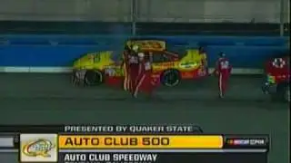 2009 Auto Club 500 - Kevin Harvick Hard Crash