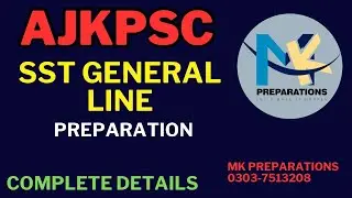 AJKPSC SST General Category Jobs Preparation | SST General Line Syllabus & Past Papers | SST Prep.
