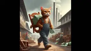 Cat leads Revolution!  #cat #sadcattos #mining #cute #cuteecats #funny #cutecat #aicat #animation