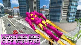 Flying Iron Hero City Survival