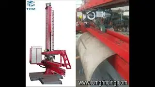 Steel tank longitudinal weld seam polishing machine internal external weld seam polishing solution
