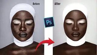 How to Retouch Black Skin in Photoshop | High-End Beauty Retouching Tutorial