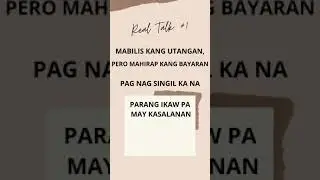 Real Talk # 1 ( UTANG ) #Shorts