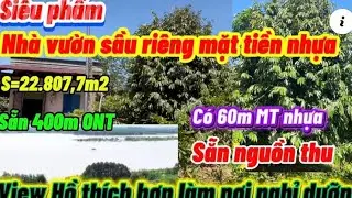 588🌹siêu phẩm nhà vườn view hồ mặt tiền nhựa sẵn nguồn thu một nơi nghỉ dưỡng tuyệt vời 