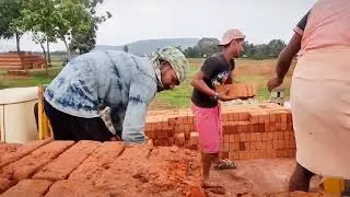 soil bricks loading in a tipper :-1500