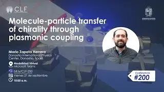 MOLECULE PARTICLE TRANSFER OF CHIRALITY THROUGH PLASMONIC COUPLING