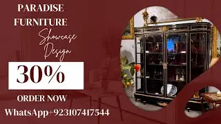 Royal Luxury Antique Showcase Cabinet | Classic Black & Gold Display Unit with Elegant D&eacute;cor ✨