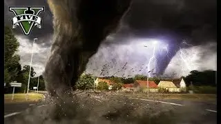 SCARY TORNADO HIT OUR NEIGHBORHOOD!! End of Los Santos GTA 5 Mod