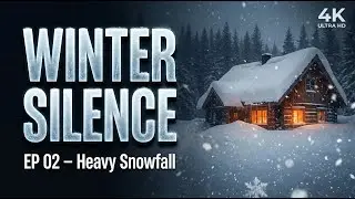 Winter Silence | EP 02 &ndash; Heavy Snowfall at Dusk ❄️ | 4K Ultra HD