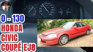 Perfs 0-130 km/h : Honda Civic coupé EJ8 1.6L VTEC 125 cv (1998)