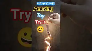 Jacob&rsquo;s Ladder Toy Experiment 🔥 Matchbox Chain Science Trick #experiment #matchbox  #Shorts
