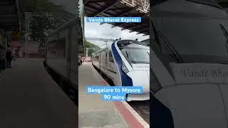 Vande Bharat Express!Bangalore to Mysore #vandebharatexpress #vandebharat #train #bengaluru #mysore