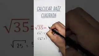 🤯 As&iacute; se calcula la ra&iacute;z cuadrada SIN calculadora 😱✨