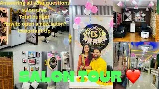 My salon tour❤️ || Deepika sanwal makeup studio ||How to open a new salon || Total budget required||