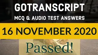 GoTranscript &mdash; ответы на тест Go Transcript 16 ноября 2020 г. | ответы на тест gotranscript 2020 | Пройдено
