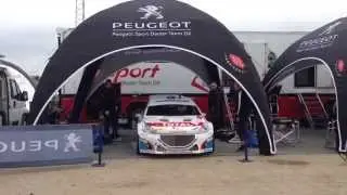 Oppustelige racingtelte til Peugeot Rally