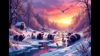 Frozen Homestead Mornings: Owl Attack, Ice Pigs & Post-Flood Farm Life