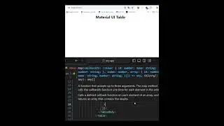 Material UI table, easiest react table, easy material UI table #react #materialui #bootstrap
