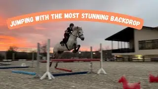 How We Teach our Pony to Jump Horse Stride Combinations!