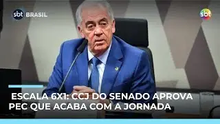Escala 6x1: CCJ do Senado aprova PEC que reduz carga hor&aacute;ria semanal para 36h | #SBTBrasil