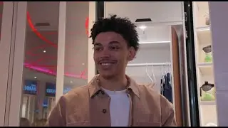 Kobe Sanders reacts to fan having to eat a tweet after beating Nets