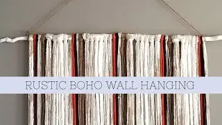 EASY DIY BOHO YARN WALL HANGING | RUSTIC ROOM DECOR | PINTEREST INSPIRED