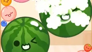 Double Watermelon Pop Satisfying ASMR Fruit Drop Melon Merge Game #games #gameplay #asmr #puzzlegame