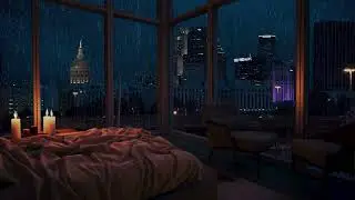 Experience a High-end Sleep Environment with Lavish Rainstorm Sounds | Peaceful and Serene Slumber