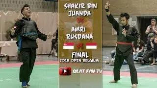 SHAKIR BIN JUANDA VS AMRI RUSDANA | PENCAK SILAT 2018 OPEN BELGIUM