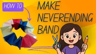 How to make neverending band with paper🥳📃!!Origami craft!! #crafts #diy &lrm;@Craftasya&nbsp;!!