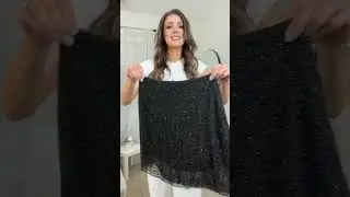 Winter outfit ideas pt 3 | holiday party outfit | sparkly skirt #shorts