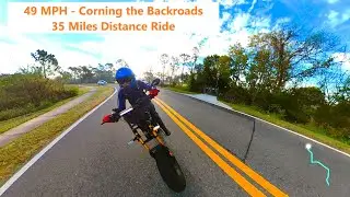 49 MPH - Corning the Backroads | 35 Mile Distance Ride | Triple 60V The Billy Goat V2 Gen 1