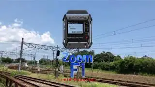 Zoom F1 Field Recorder: Train Passby AUDIO in Ohara, Chiba, Japan