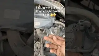 TVS Jupiter Bs6 Check Engine Light Problem solve 👍😳 #trending #automobile #tvsjupiter #youtube