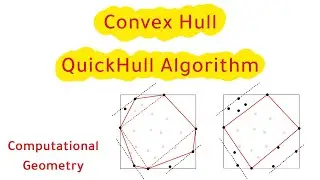 Convex Hull - QuickHull Algorithm  computational geometry بالعربى